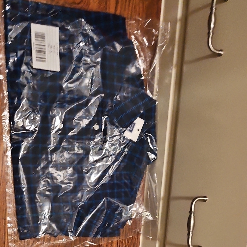 Janie and Jack Blue Plaid Button Down Shirt